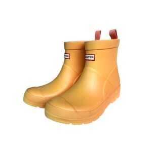 Hunter Kids Play Waterproof Rubber Rain Boots | Size US Big Kids 3 / EU 34 Yello
